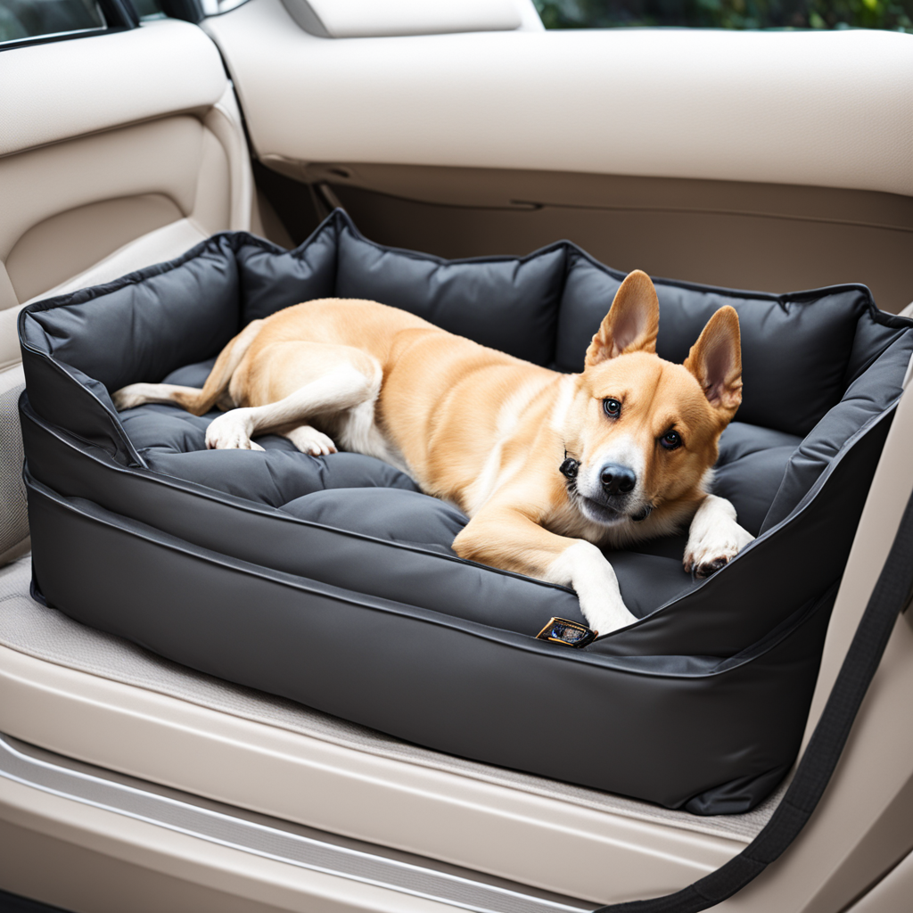 dog travel mat for car, best dog beds for car travel, travel bed for dog in car,